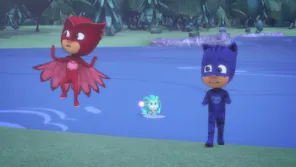 Cena do episódio 14 de PJ Masks – Heróis de Pijama