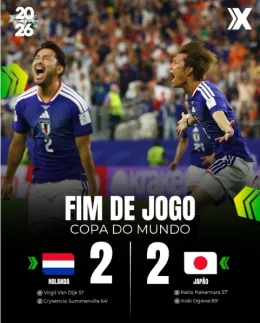 Holanda 2-2 Japão