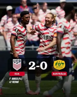 EUA 2-0 Austrália