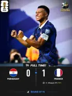 Paraguai 0-1 França