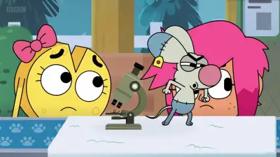 Menino Menina Cachorro Gato Rato Queijo-E18.Who Let the Weredogs Out