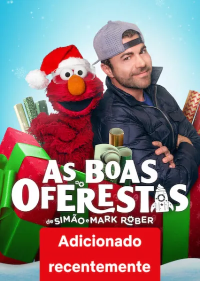 Elmo e Mark Rober na Oficina de Natal