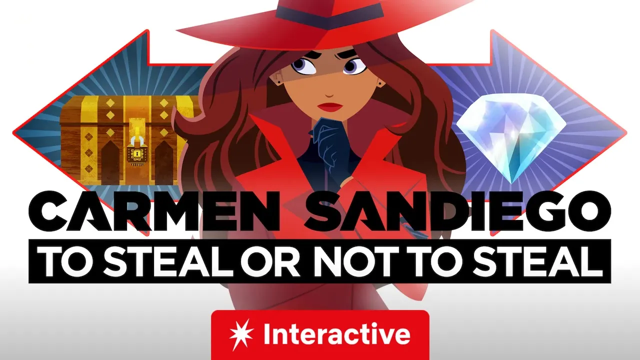 Movie Poster: Carmen Sandiego: Roubar ou Não, Eis a Questão
