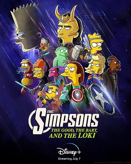Pôster de Os Simpsons: O Bem, O Bart e O Loki (2021)