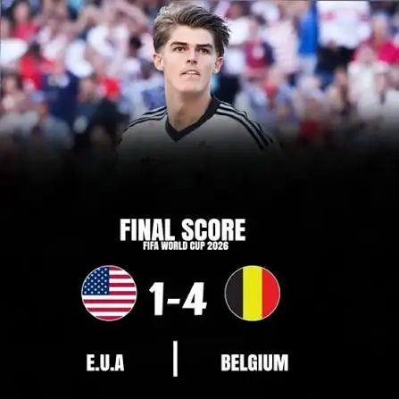 EUA 1-4 Bélgica.Todas as nações anfitriãs foram eliminadas!