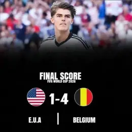 EUA 1-4 Bélgica.Todas as nações anfitriãs foram eliminadas! 