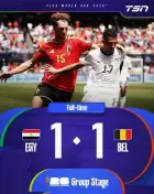 Bélgica BEL – Egito EGY
