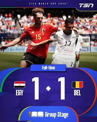Pôster de Bélgica BEL – Egito EGY (2026)