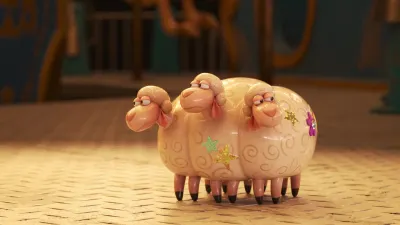 Sessão Pipoca com a Pixar-E8.Fluffy Stuff with Ducky and Bunny: Three Heads