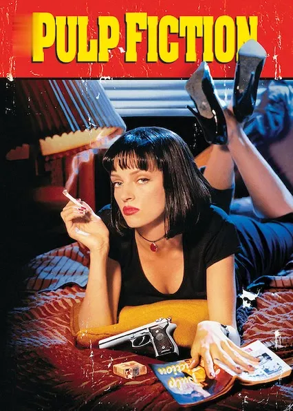 Capa de Pulp Fiction: Tempo de Violência