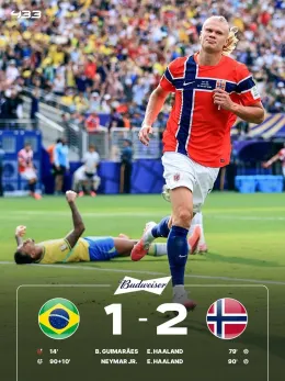 Uma saída humilhante! Brasil 1-2 Noruega