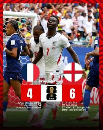 Pôster de França x Inglaterra (2026)