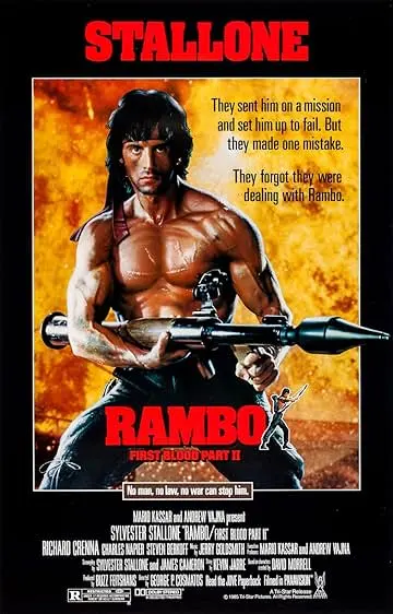 Capa de Rambo II - A Missão