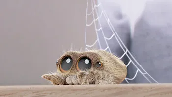 Lucas, a Aranha-Escorregando/Fazendo teias
