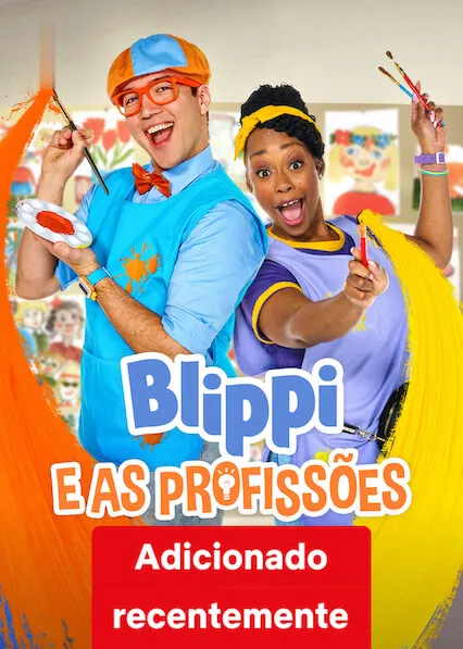 TV series poster: Blippi e As Profissões