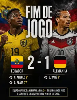 Equador 2-1 Alemanha
