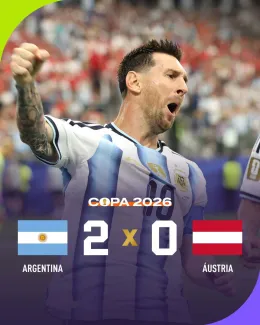 Argentina 2-0 Áustria 2026