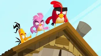 Angry Birds: Loucuras de Verão-Invasão de chalé!