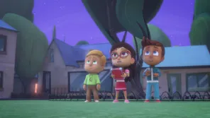 Cena do episódio 16 de PJ Masks – Heróis de Pijama