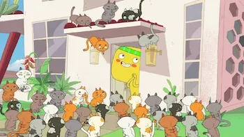 Cupcake e Dino - Serviços Gerais-E8.Descansa, Dino / Cupcake, Dino... e o gato