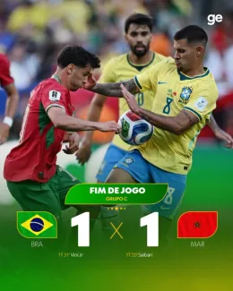 Brasil 1-1 Marrocos