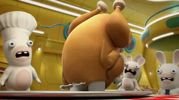 Rabbids Papai Noel x O peru de Natal / A Vaca / Tubarão-Rabbid