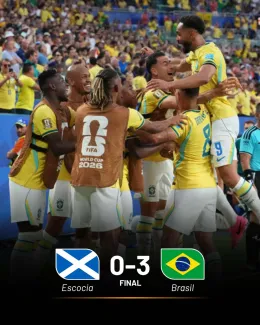 Escócia 0-3 Brasil 2026