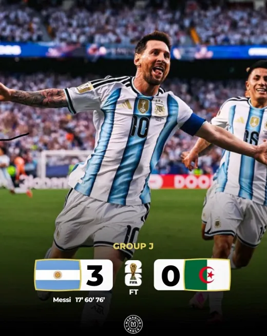 Argentina 3-0 Argélia