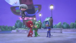 Cena do episódio 2 de PJ Masks – Heróis de Pijama
