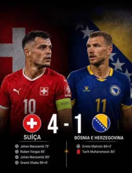 Suíça 4-1 Bósnia e Herzegóvina