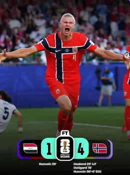 Iraque 1-4 Noruega
