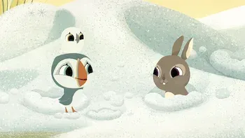 Puffin Rock-E7.A nova amiga da Silky / A primeira neve / A caverna da Oona