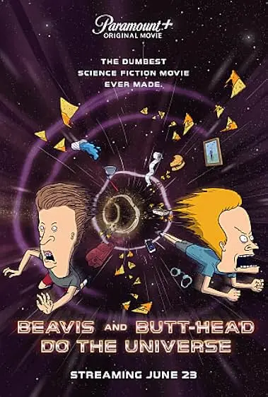 Pôster de Beavis e Butt-Head Detonam o Universo (2022)