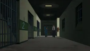 Cena do episódio 4 de Batman: Cruzado Encapuzado
