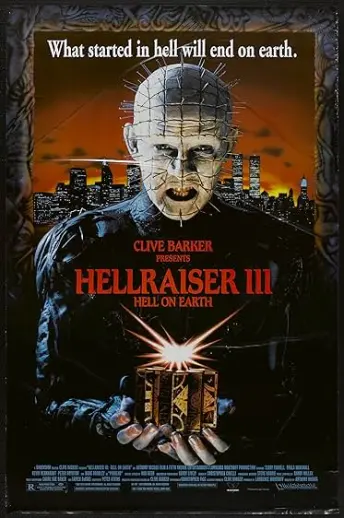 Pôster de Hellraiser III: Inferno na Terra