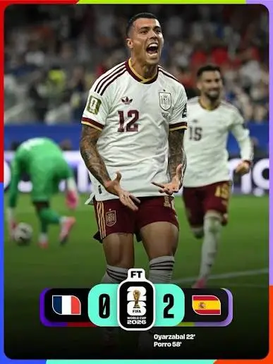 França 0-2 Espanha